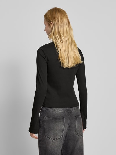 Calvin Klein Jeans Longsleeve mit geripptem Rundhalsausschnitt Black 5