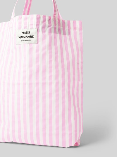 MADS NØRGAARD Handtasche mit Label-Patch Modell 'Sacky Atoma Bag' Pink 3