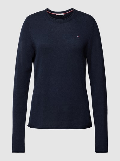 Tommy Hilfiger Strickpullover mit Rollsaum Marine 2