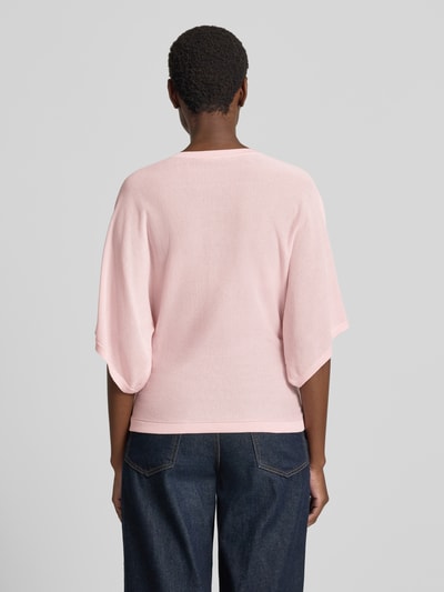 OPUS Regular fit pullover van viscosemix model 'Pench' Lichtroze - 5