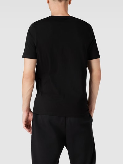 PUMA PERFORMANCE T-shirt met labelprint, model 'Tape Tee' Zwart - 5