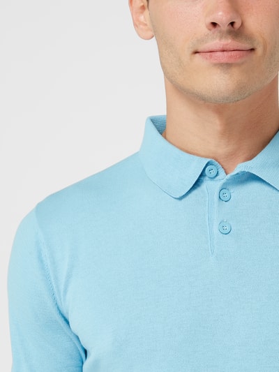 Zeybra Katoenen poloshirt  Lichtblauw - 3