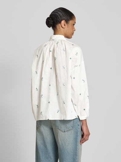 Weekend Max Mara Relaxed Fit Bluse mit überschnittenen Schultern Modell 'GILLY' Weiss 5