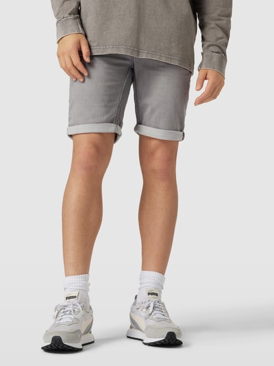 Only & Sons Jeansshorts mit Label-Details Mittelgrau 4