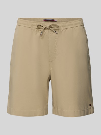 Tommy Hilfiger Regular Fit Shorts aus Baumwoll-Elasthan-Mix Kitt 2