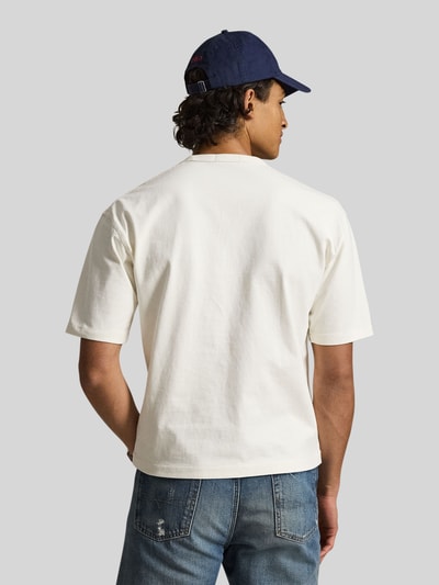 Polo Ralph Lauren Relaxed Fit T-Shirt aus reiner Baumwolle Offwhite 5