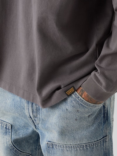 Levi's® Loose Fit Langarmshirt aus reiner Baumwolle Dunkelgrau 3
