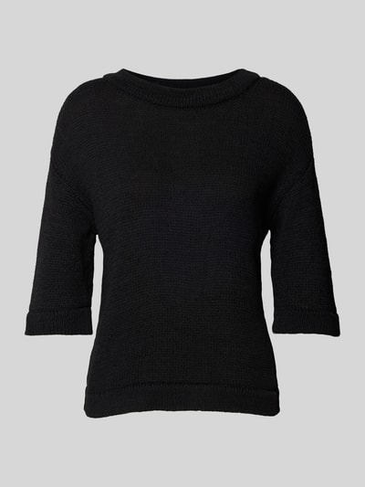 Kaffe Regular Fit Strickpullover mit Rundhalsausschnitt Black 2