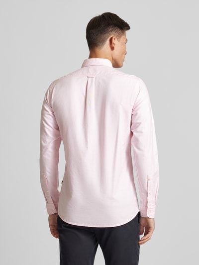 BOSS Orange Regular fit vrijetijdsoverhemd met button-downkraag, model 'Rickert’ Roze - 5