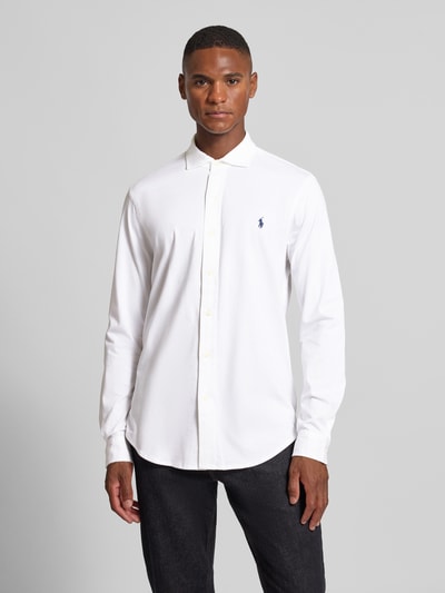 Polo Ralph Lauren Regular Fit Freizeithemd mit Logo-Stitching Modell 'Estate' Weiss 4