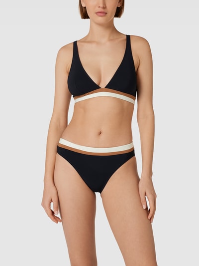 Banana Moon Bikini-Oberteil mit Kontraststreifen Modell 'DINO' Schwarz 1