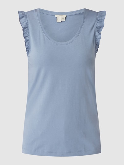 Esprit Top mit Volants  Rauchblau 2