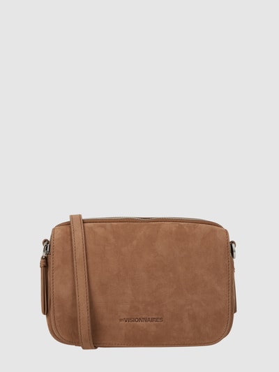 Les Visionnaires Crossbody Bag aus Veloursleder Modell 'Emily'  Mittelbraun 2