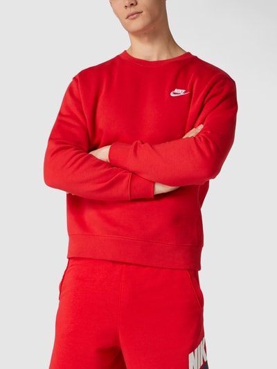 Nike Sweatshirt mit Label-Stitching Rot 4