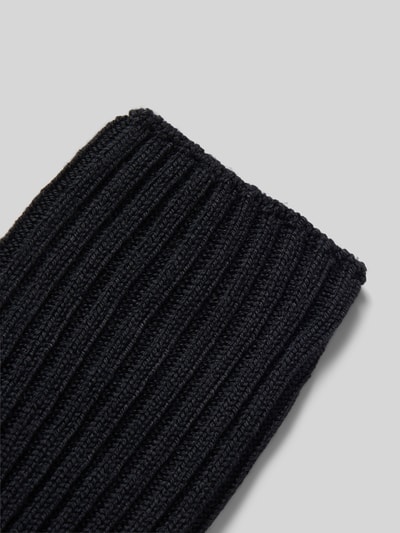 Falke Sokken met ribboord, model 'Nelson' Zwart - 2