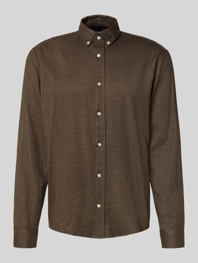 MCNEAL Vrijetijdsoverhemd met knoopsluiting Chocoladebruin - 2