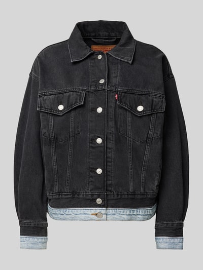 Levi's® Jeansjacke mit Umlegekragen Modell '90s TRUCKER DOUBLE' Anthrazit 2