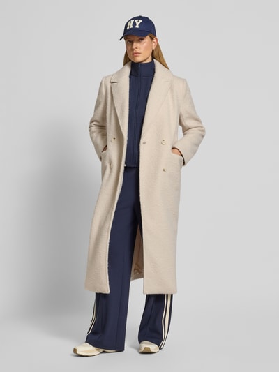 Gina Tricot Relaxed Fit Mantel mit Reversragen Offwhite 1