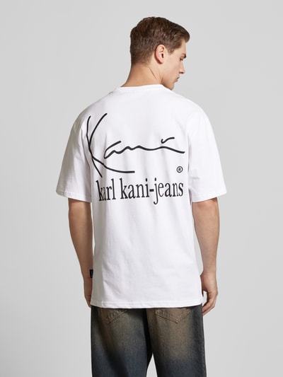 KARL KANI Oversized T-Shirt mit Motiv-Print Weiss 5