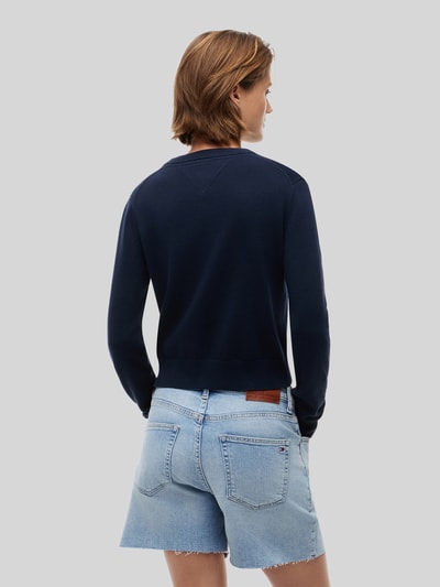 Tommy Jeans Regular Fit Pullover aus reiner Baumwolle Dunkelblau 5