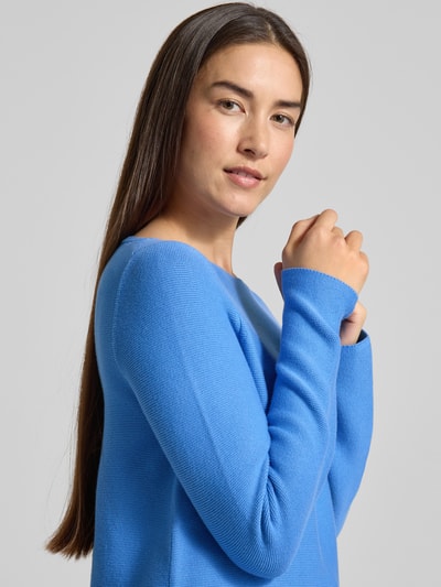 Marc O'Polo Regular fit gebreide pullover van zuiver katoen Lichtblauw - 3