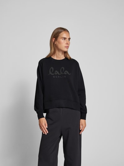 Lala Berlin Oversized Sweatshirt aus Baumwolle Black 4