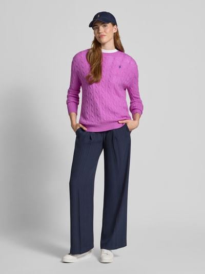 Polo Ralph Lauren Wolen pullover van een mix van lanawol en kasjmier Paars - 1