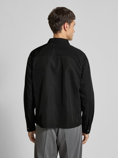 HUGO Regular fit jack met opstaande kraag, model 'EVALOM' Zwart - 5