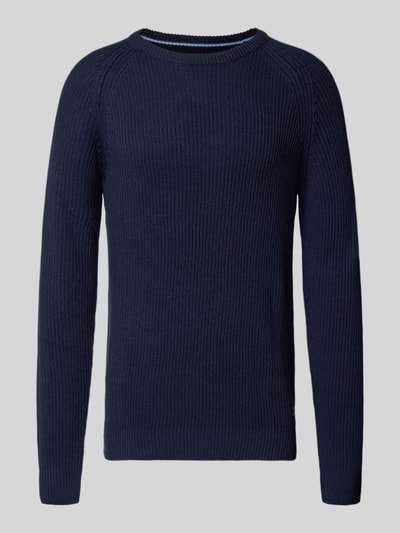 JACK & JONES Gebreide pullover met ronde hals, model 'PANNEL' Marineblauw - 2