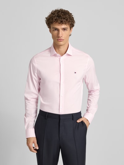 Tommy Hilfiger tailored fit zakelijk overhemd van katoenmix Roze - 4