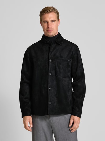 Antony Morato Kurtka koszulowa z kołnierzykiem typu kent Czarny 4