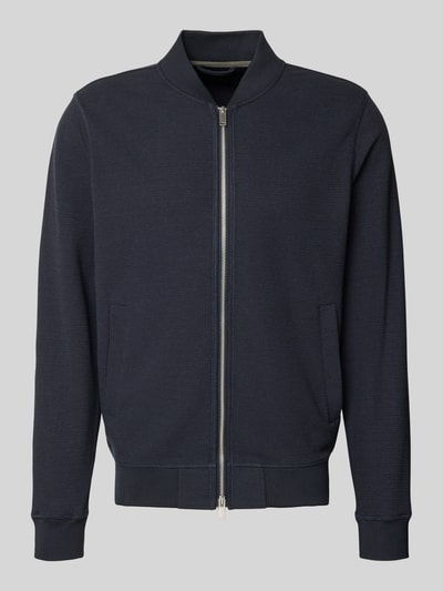 Produktfoto, bluza rozpinana z Mieszanka materiałów z mieszanką bawełny, prosty krój, stójka, wpuszczane kieszenie, prążkowane wykończenia, Długość tyłu 70 cm, Długość rękawów 68 cm, Sweatjacke mit Stehkragen od Christian Berg Men