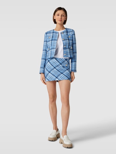 Mango Blazer mit Rundhalsausschnitt Modell 'CLARA' Blau 1