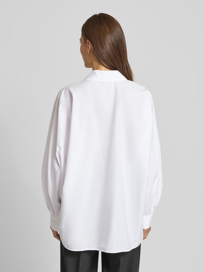 Drykorn Relaxed fit overhemdblouse met knoopsluiting, model 'MOYALA' Wit - 5
