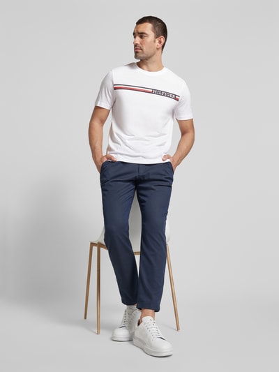 Tommy Hilfiger T-shirt met labelprint Wit - 1