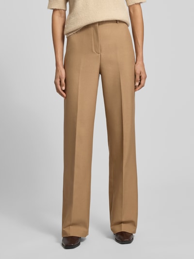 Mango Stoffhose mit Bügelfalten Modell 'NATALIE' Camel 4