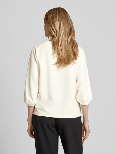 More & More Sweatshirt met broderie anglaise Offwhite - 5