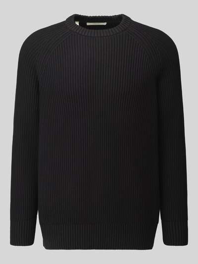 Selected Regular Fit Pullover aus reiner Baumwolle Modell 'BRAUN' Black 2