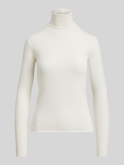 Polo Ralph Lauren Slim Fit Rollkragenpullover aus Baumwoll-Lyocell-Mix Weiss 2