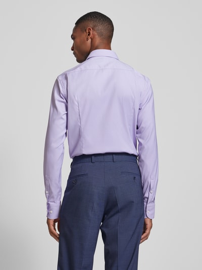 BOSS Slim Fit Business-Hemd mit Kentkragen Modell 'Hank' Purple 5