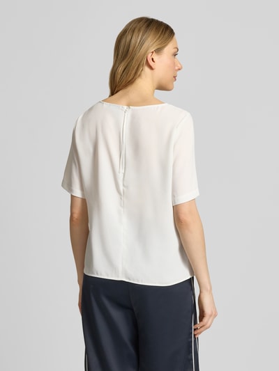 s.Oliver BLACK LABEL regular fit blouseshirt met naadritssluiting Wit - 5