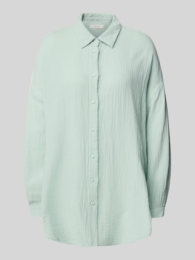 Only Oversized blouse van puur katoen, model 'THYRA' Mintgroen - 2