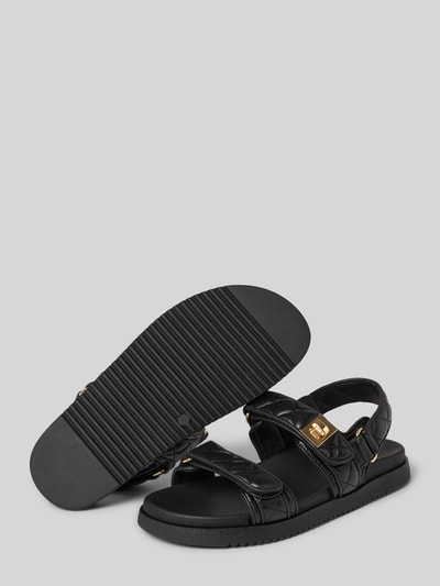 Steve Madden Sandalette aus Leder mit Steppnähten Modell 'Mona' Black 4