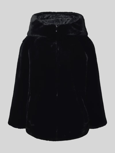 Emporio Armani Relaxed Fit Jacke aus Kunstfell Modell 'Caban' Black 2