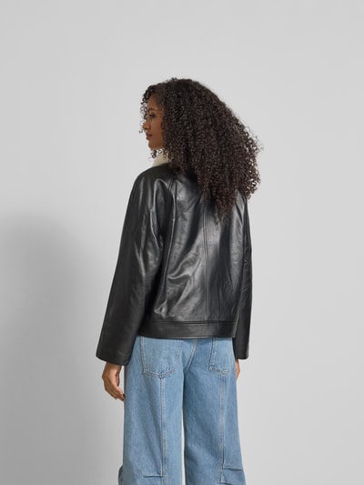 Self-Portrait Regular Fit Jacke mit Umlegekragen Black 5