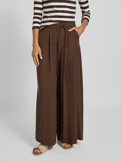 More & More Stoffen broek met elastische band Chocoladebruin - 4