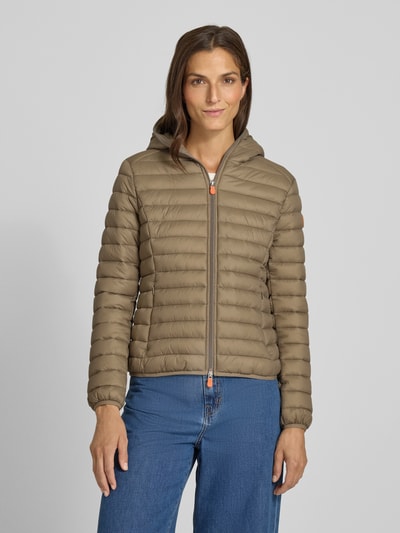SAVE THE DUCK Steppjacke mit Zweiwege-Reißverschluss Modell 'DAISY' Mittelgrau 4
