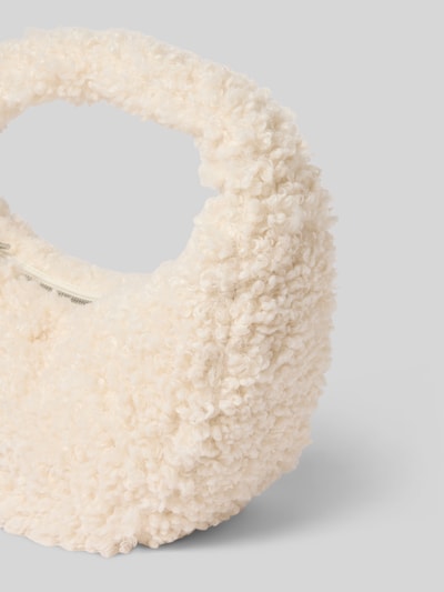 CK Calvin Klein Shoulder Bag mit Fellbesatz Modell 'Sherpa' Offwhite 3