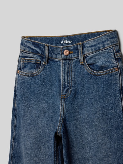 s.Oliver RED LABEL Wide leg jeans van katoenmix Blauw - 2