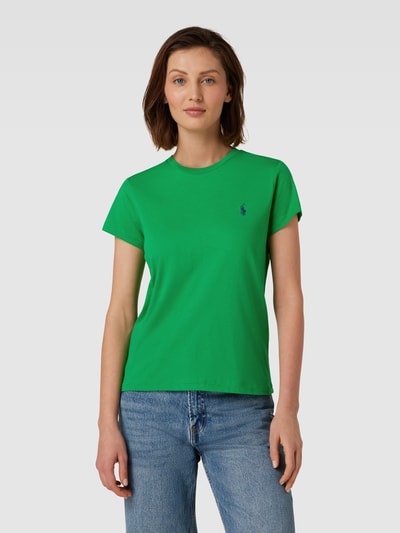 Polo Ralph Lauren T-shirt z wyhaftowanym logo Trawiasty zielony 4